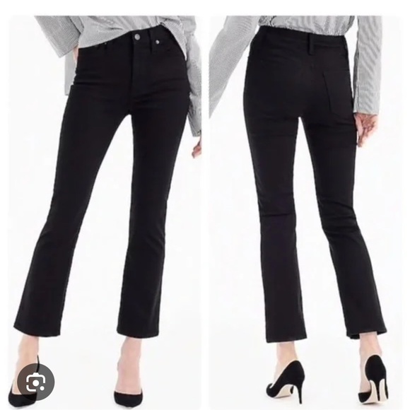 J. Crew Black Billie Demi Boot Crop - Picture 1 of 9